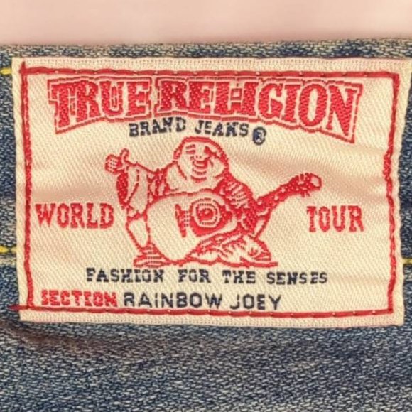New True Religion Boot Cut Jeans Size 26 Inseam 31 Rainbow Joey - Picture 10 of 13